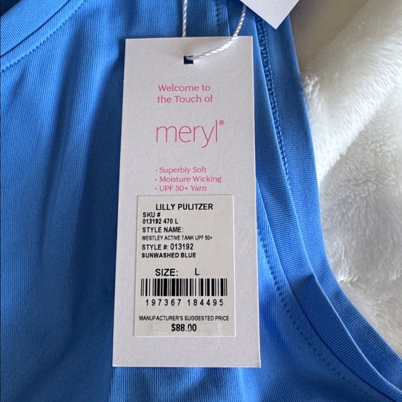 Lilly Pulitzer tank size large blue - Picture 3 of 5
